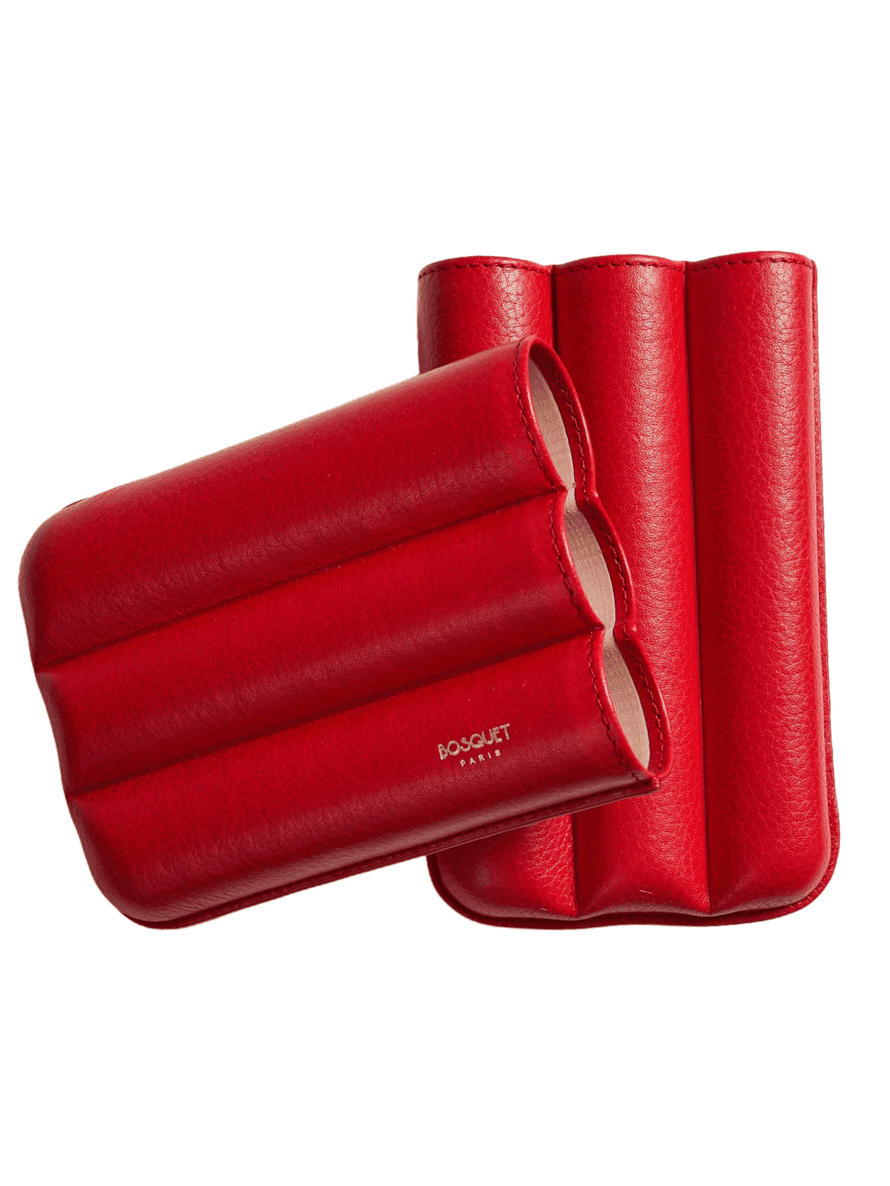 Bosquet 3 Cigars Grained Calf Red