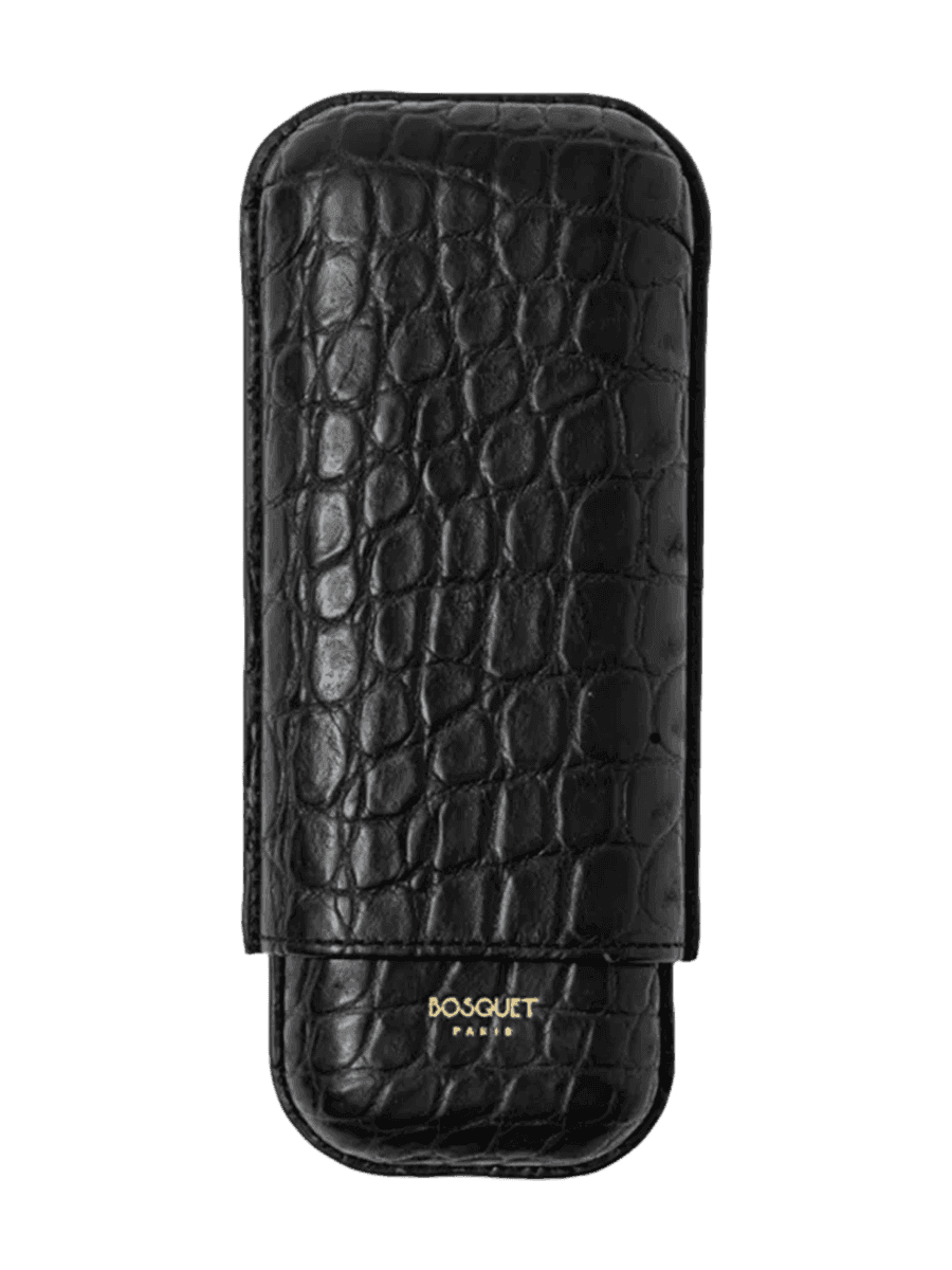 Bosquet 2 Cigars Genuine Crocodile Skin