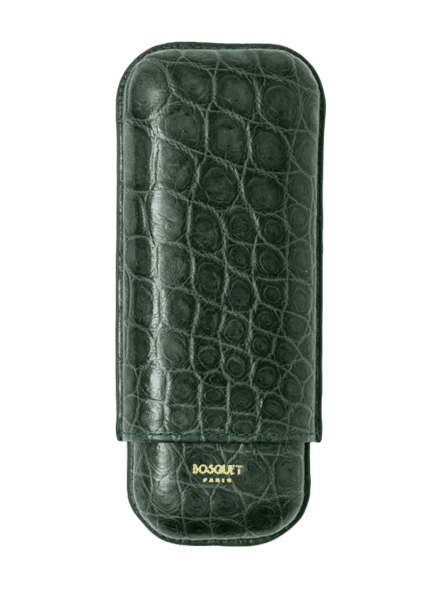 Bosquet TL2 Cigars Genuine Crocodile Skin Forest Green