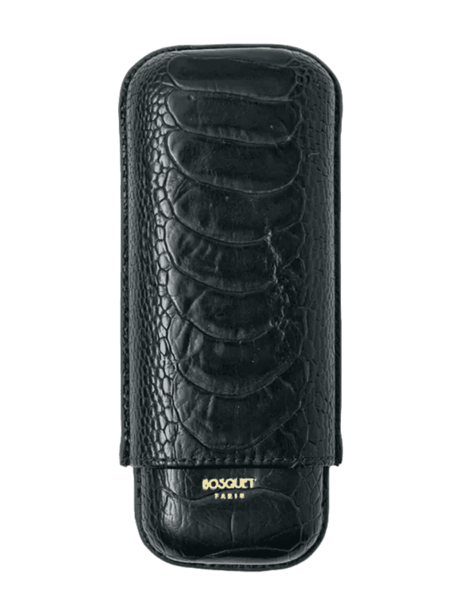 Bosquet TL2 Cigars Genuine Ostrich Skin Dark Green