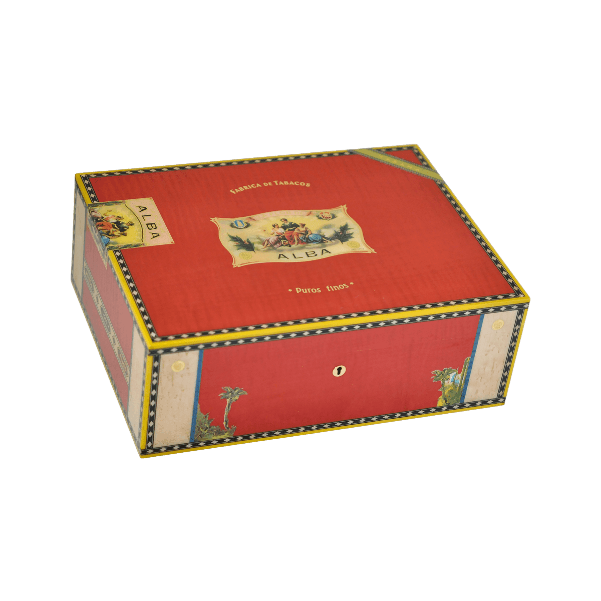 Elie Bleu Humidor "Flor De Alba" 200 cigars Red