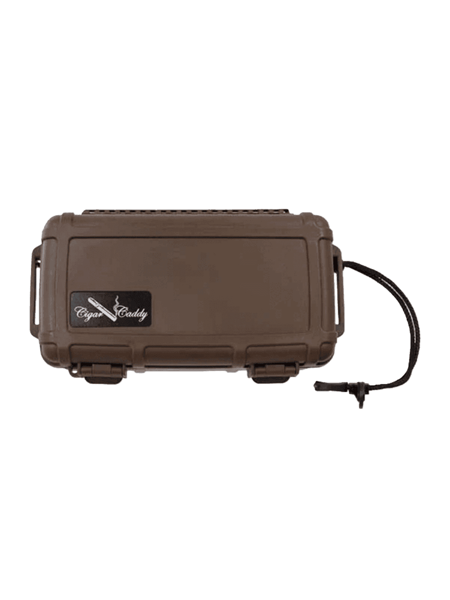 Cigar Caddy 5-cigar travel case, Brown