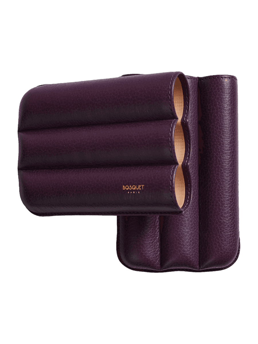 Bosquet 3 Cigars Grained Calf Purple