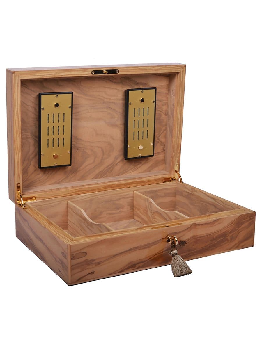 Elie Bleu Humidor "Olive wood" 110 cigars (outside/inside)
