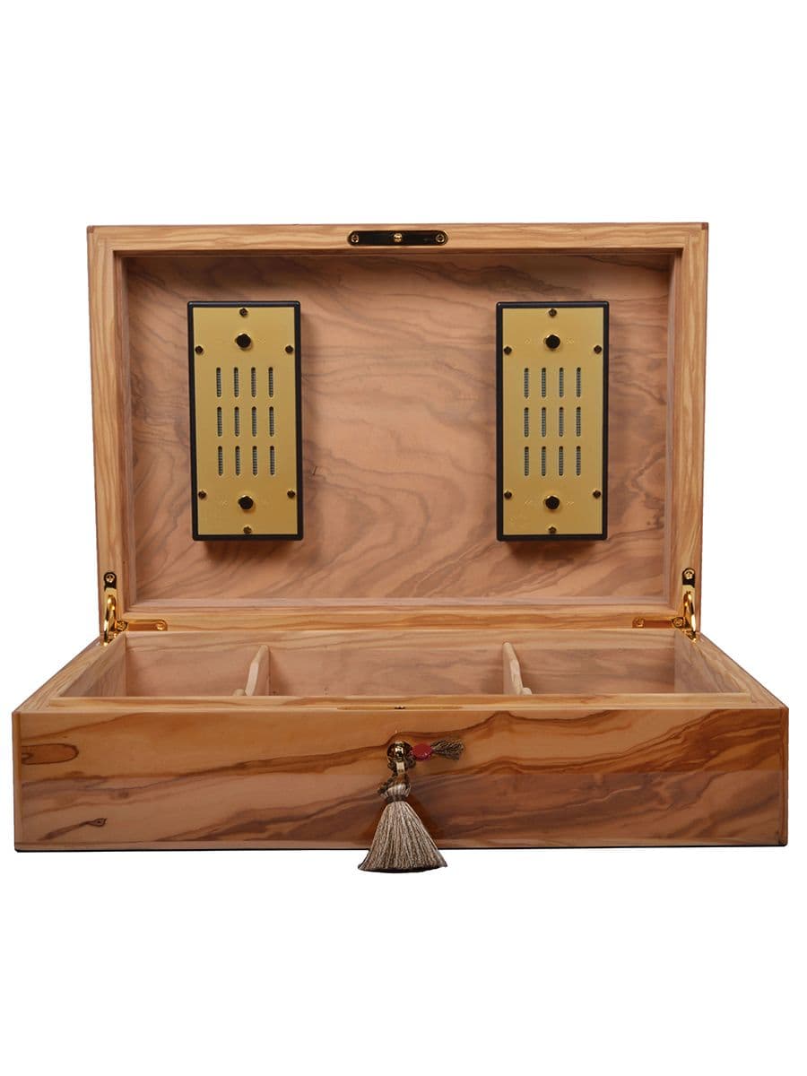 Elie Bleu Humidor "Olive wood" 110 cigars (outside/inside)