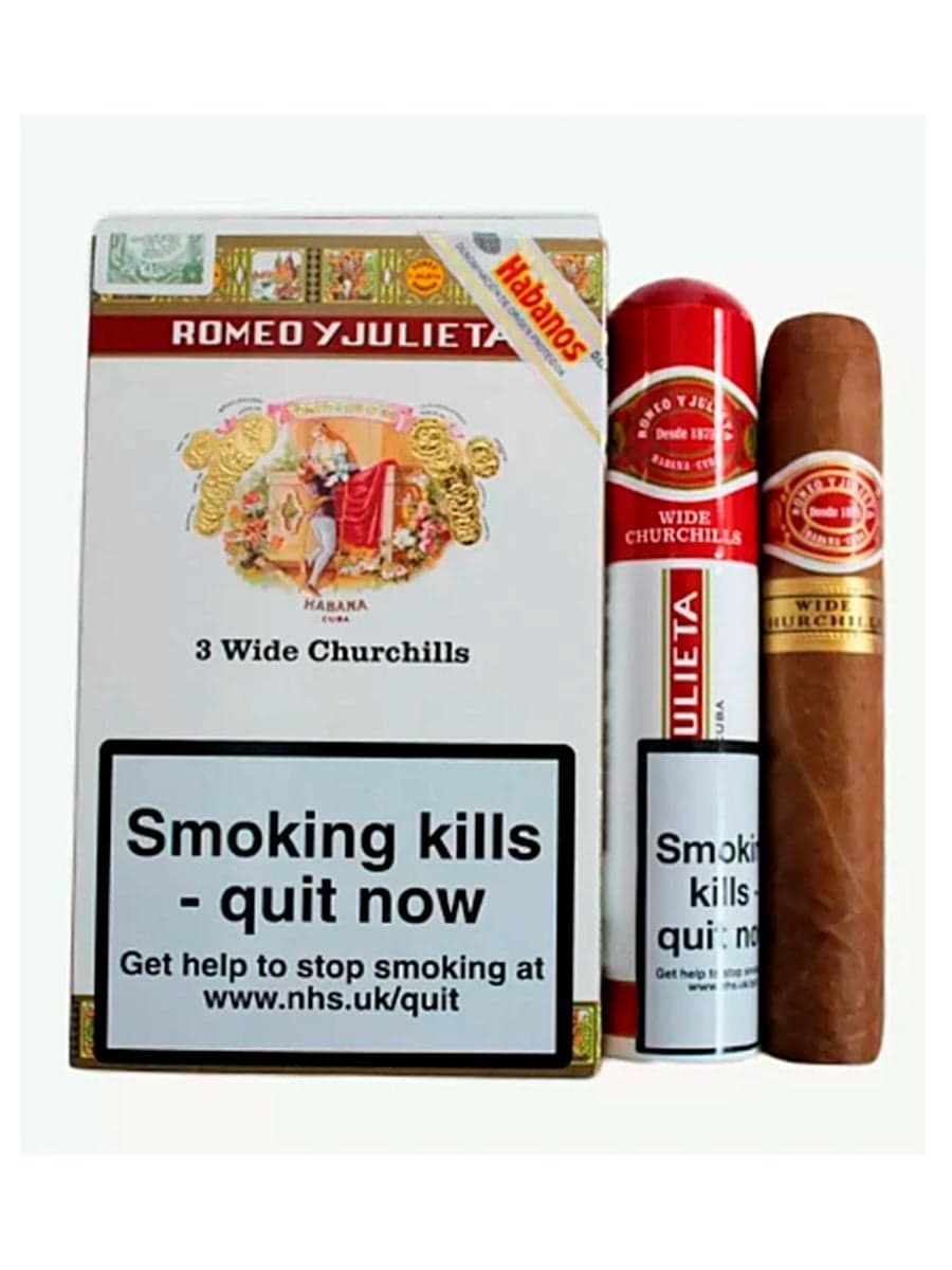 Romeo Y Julieta Wide Churchills Tubos