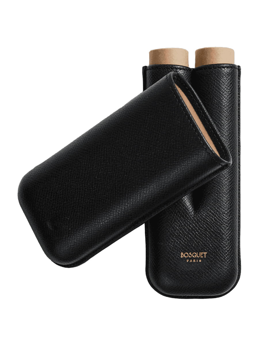 Bosquet 2 Cigars Grained Calf Black