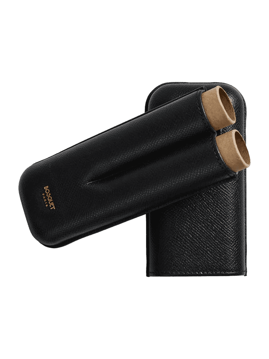 Bosquet 2 Cigars Grained Calf Black