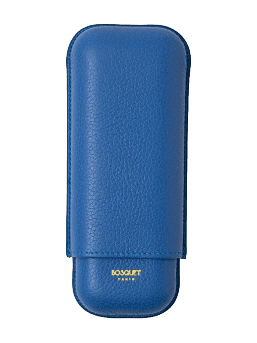 Bosquet 2 Cigars Grained Calf Blue