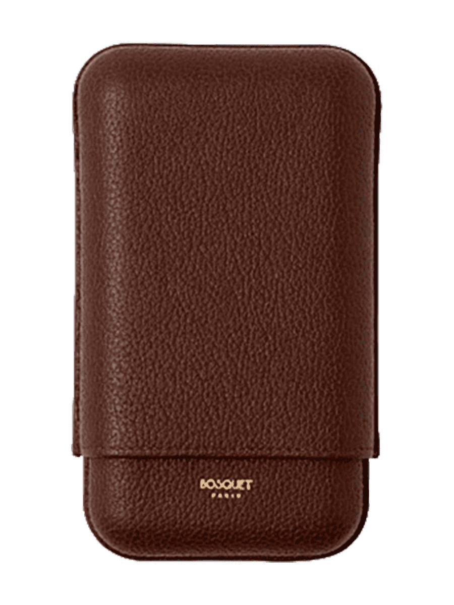 Bosquet 3 Cigars Grained Calf Brown