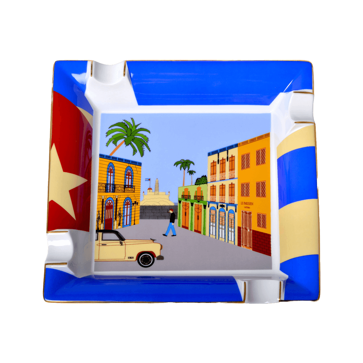 Elie Bleu Ashtray "Casa Cubana" Porcelain Large product image