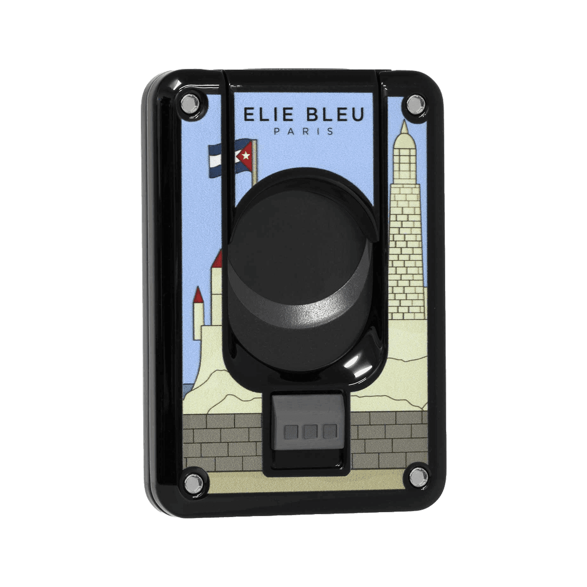 Elie Bleu Double Blade Cigar Cutter "Casa Cubana" Black product image