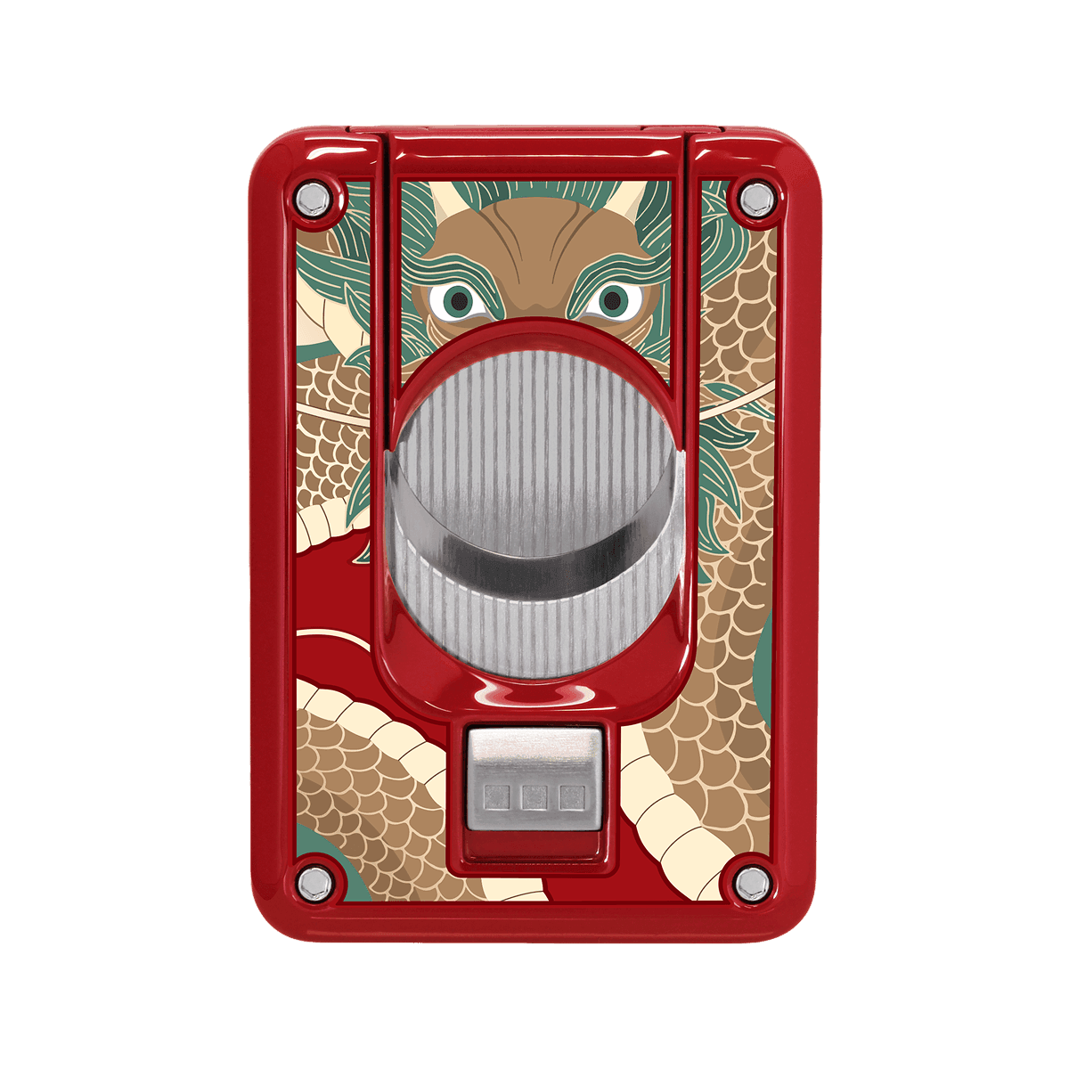Elie Bleu Double Blade Cigar Cutter "Dragon" Red product image