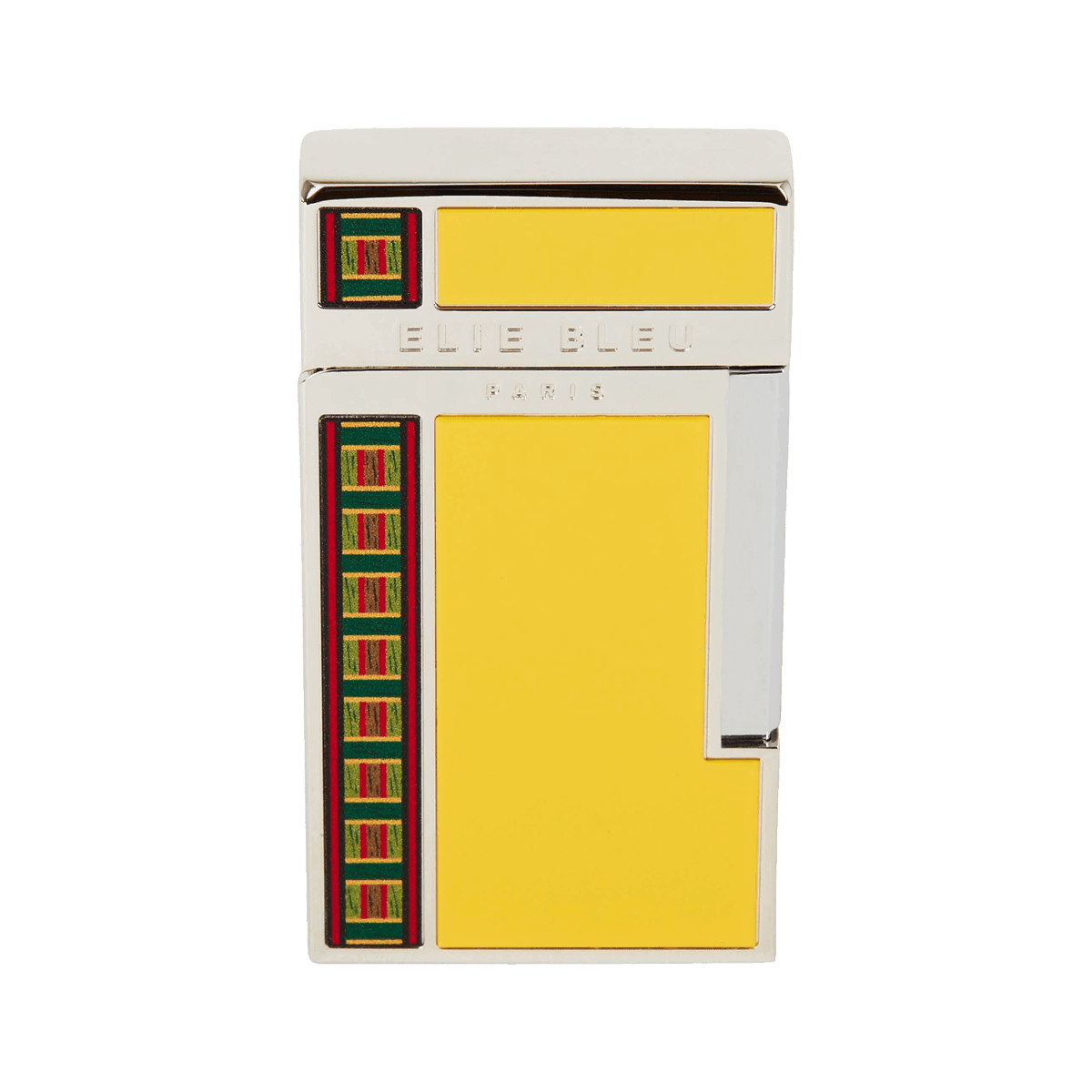 Elie Bleu Pocket Lighter "Diamond Jetflame & Alba Marquetry" Yellow product image