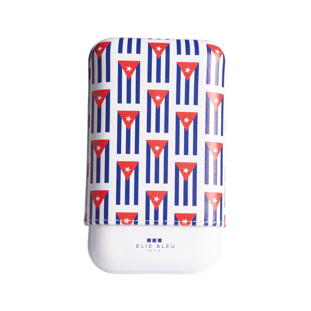 leather case for 3  cigars " Small Cuban Flag"  (ring 27 mm) product image