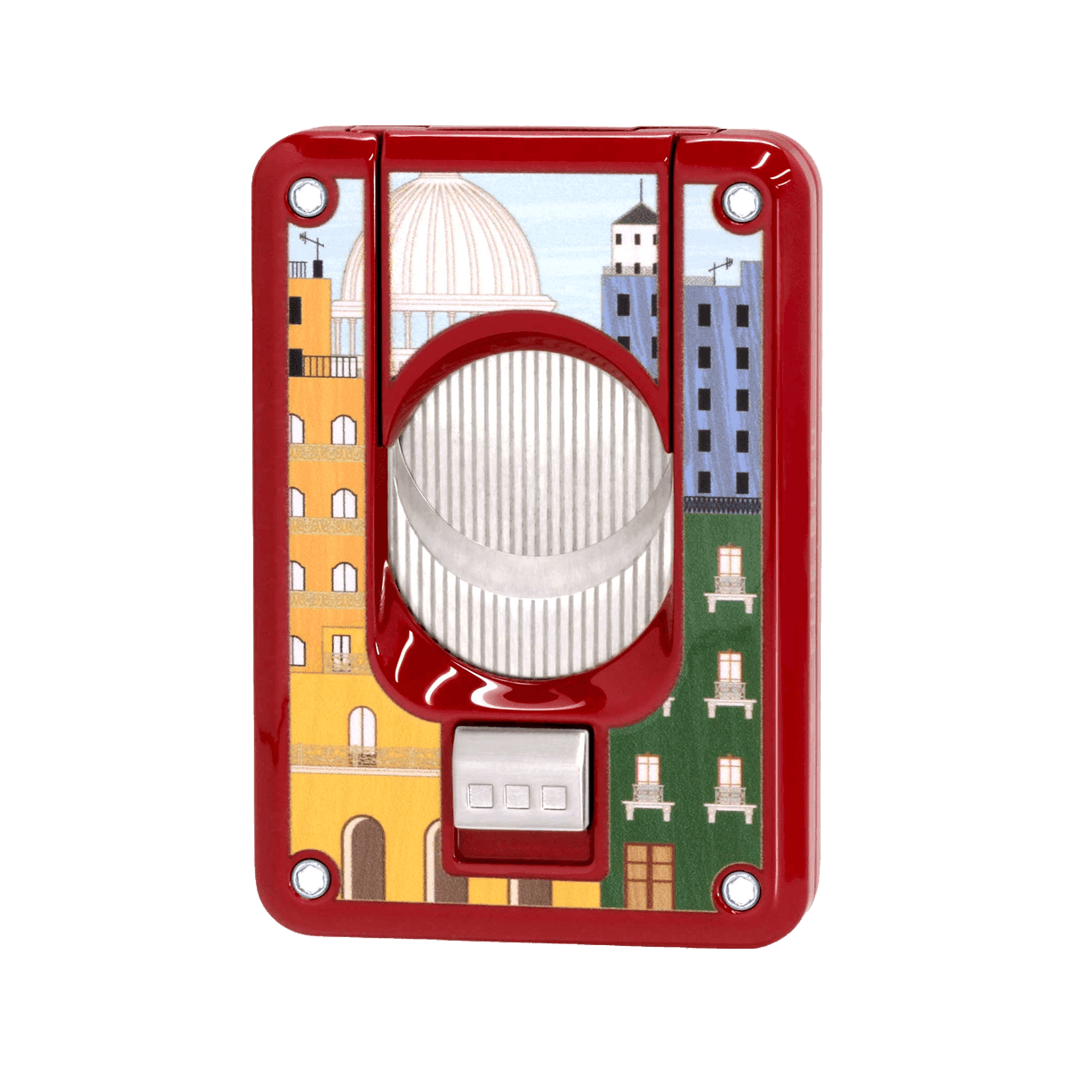 Elie Bleu Double Blade Cigar Cutter "Casa Cubana" Red product image