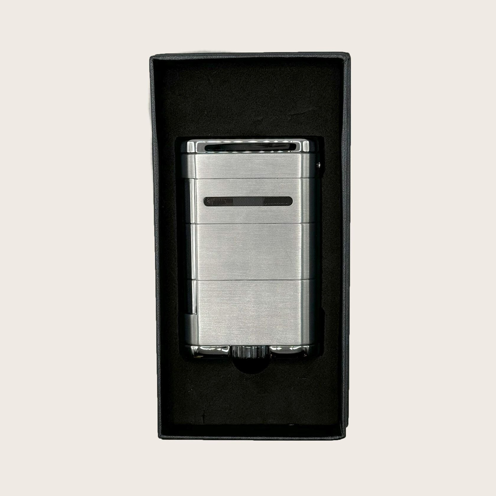 Allume Triple Tabletop Lighter, Steel Silver product image