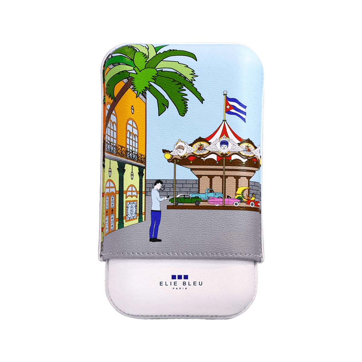 Elie Bleu "Casa Cubana" Carousel Cigar Case - 3 Cigars caliber 27 product image