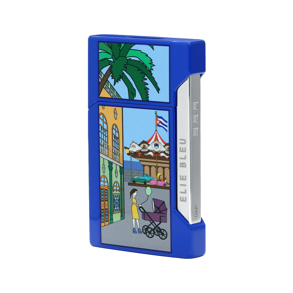 Elie Bleu Pocket Lighter "Carousel" Blue product image