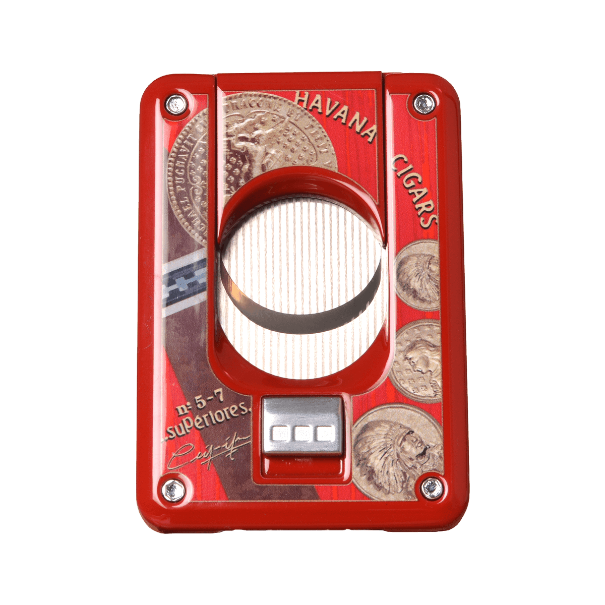 Elie Bleu Double Blade Cigar Cutter Medal Red product image