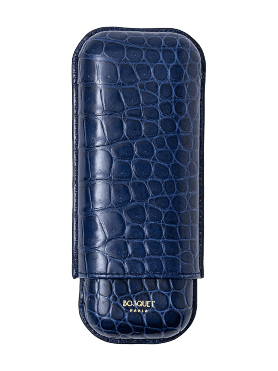 Bosquet TL2 Cigars Genuine Crocodile Skin Navy Blue product image