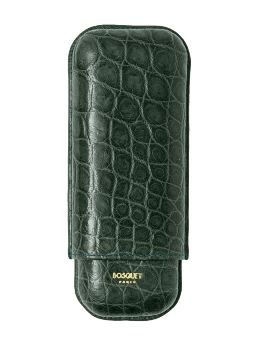 Bosquet TL2 Cigars Genuine Crocodile Skin Forest Green product image