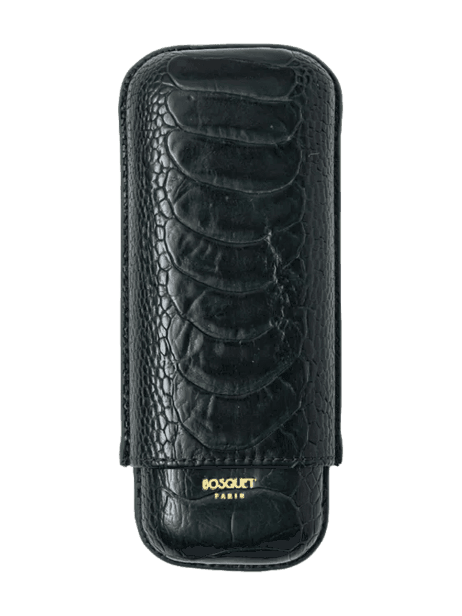 Bosquet TL2 Cigars Genuine Ostrich Skin Dark Green product image