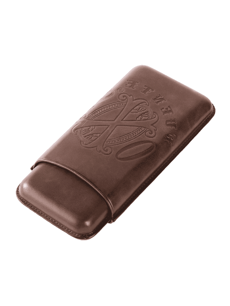 The Opus X Society Leather 3 Cigars Case Brown product image