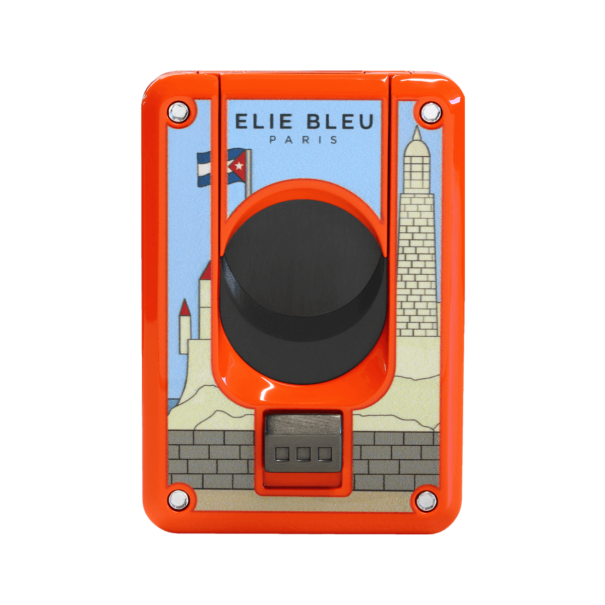 Elie Bleu Double Blade Cigar Cutter "Casa Cubana" Orange product image