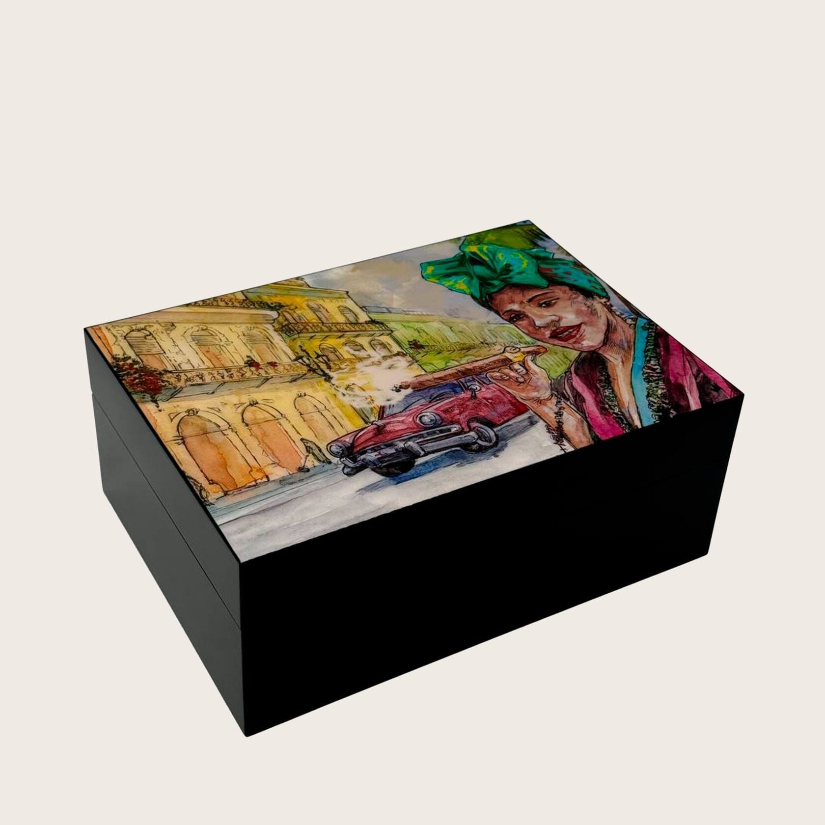 Gentili Humidor SV 50 Black Cuban Woman product image