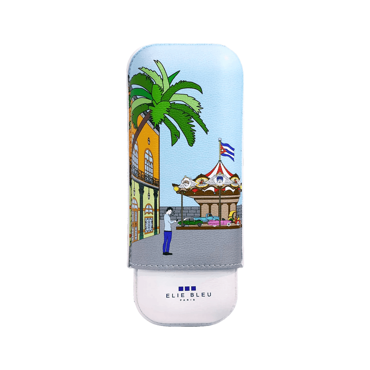 Elie Bleu "Casa Cubana" Cigar Case Carousel - 2 Cigars caliber 27 product image