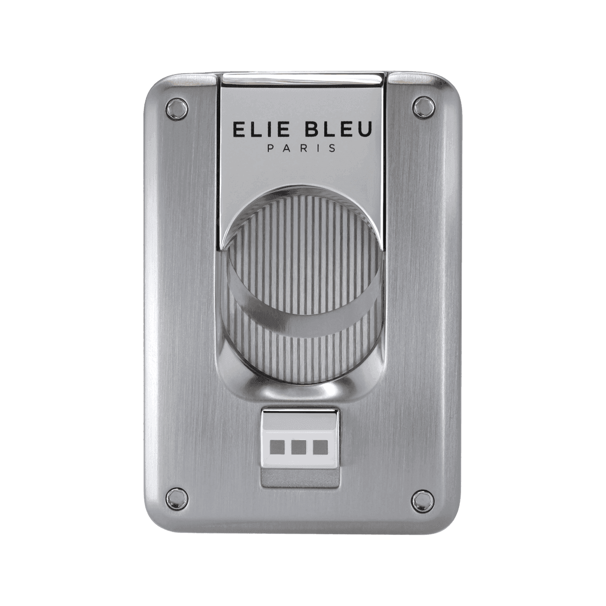 Elie Bleu Double Blade Cigar Cutter Brushed Chrome product image