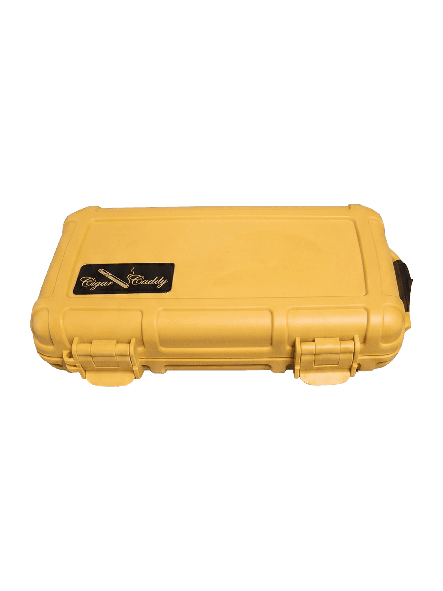 Cigar Caddy 5-cigar travel case, desert tan, 8.8 x 5.2 x 2 in (224 x 132 EACH 8.88 x 51 mm product image