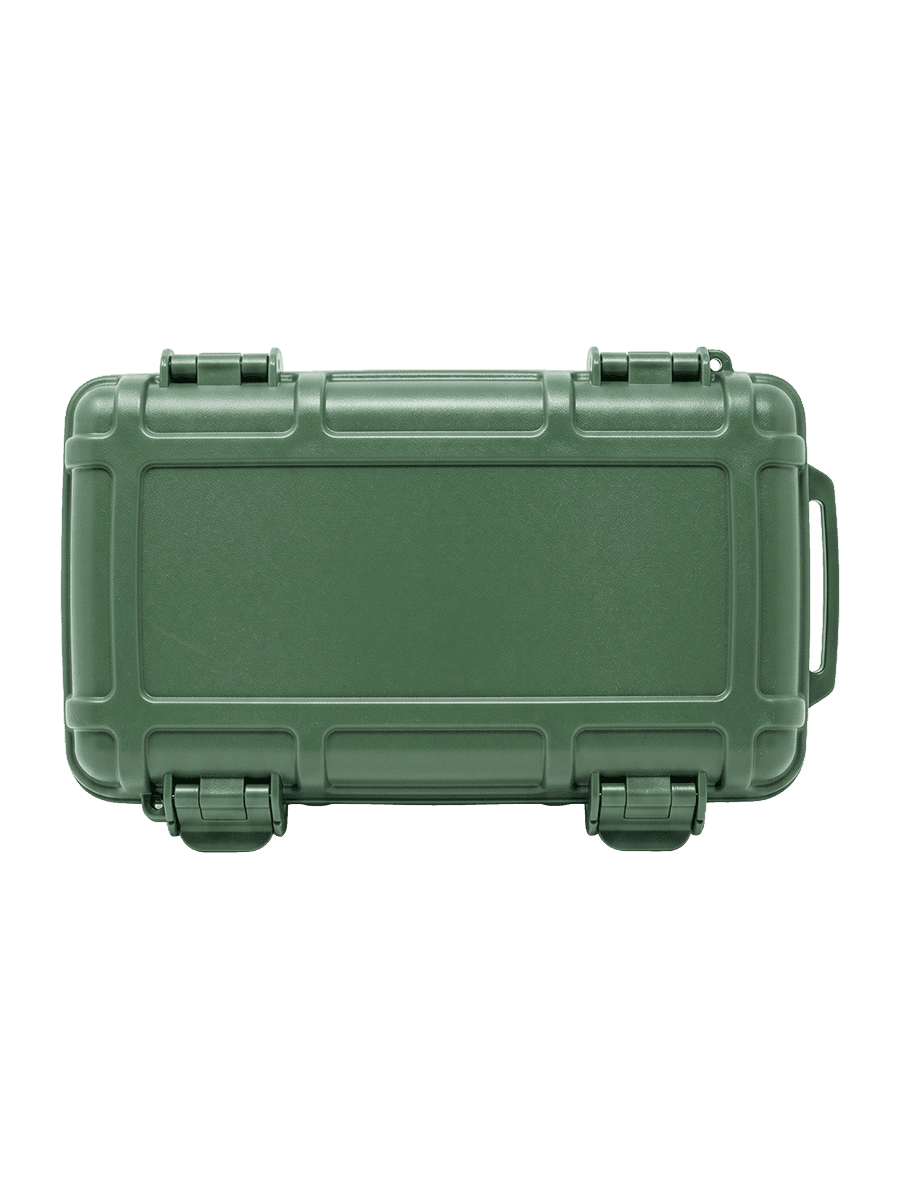 Cigar Caddy 5-cigar travel case, forest green , 8.8 x 5.2 x 2 in (224 x EACH 8.88 132 x 51 mm product image