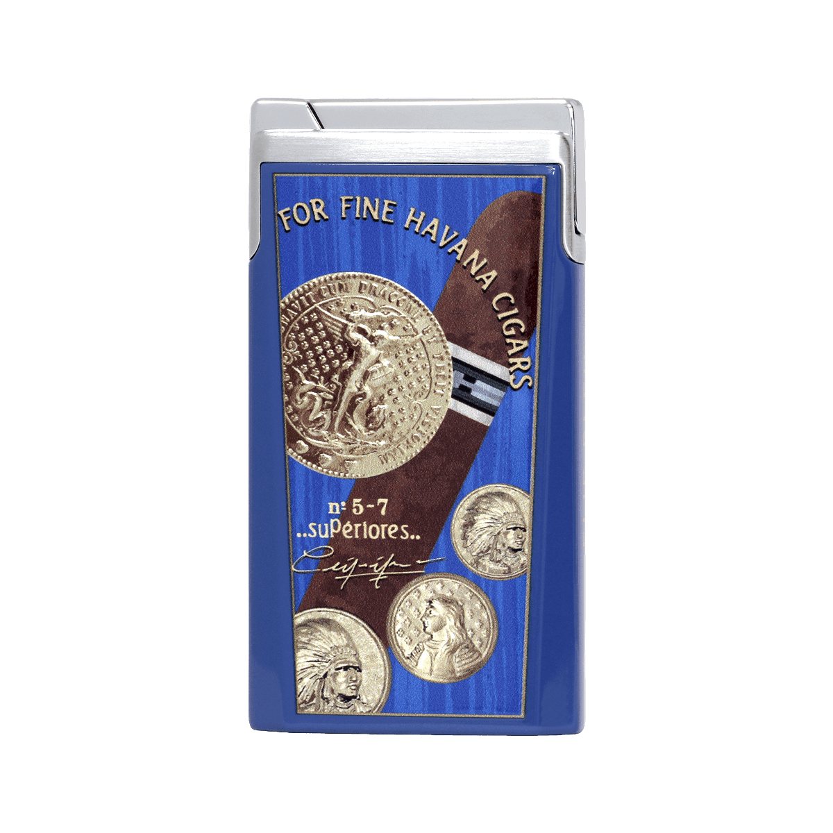 Elie Bleu Pocket Lighter "J15" Medaille Blue product image