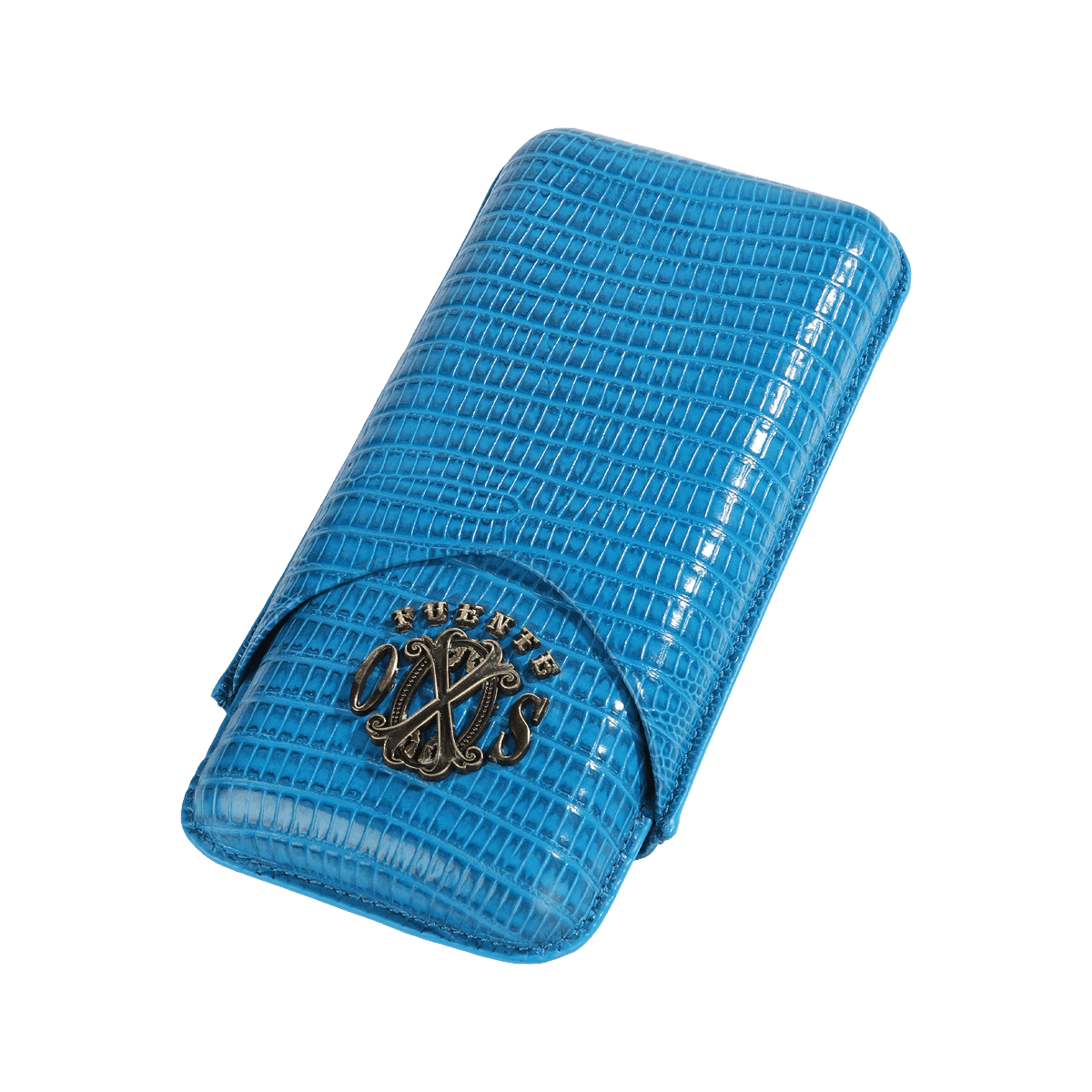 The Opus X Society Teju Leather 3 Cigars Case Blue product image