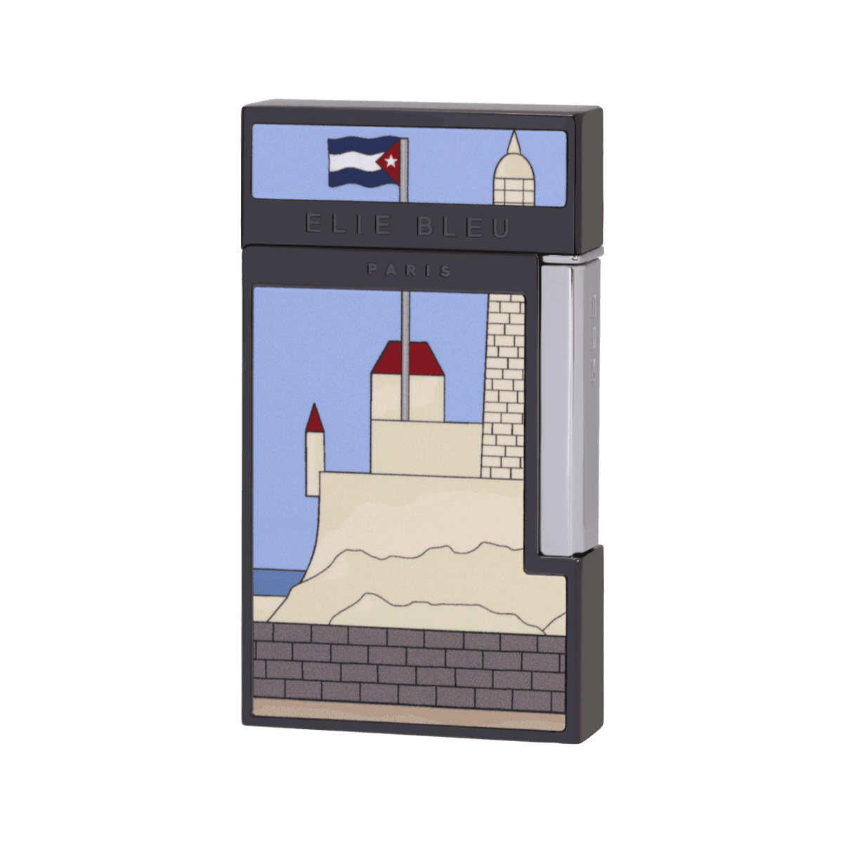 Elie Bleu Pocket Lighter "J15" Casa Cubana Gun Metal product image
