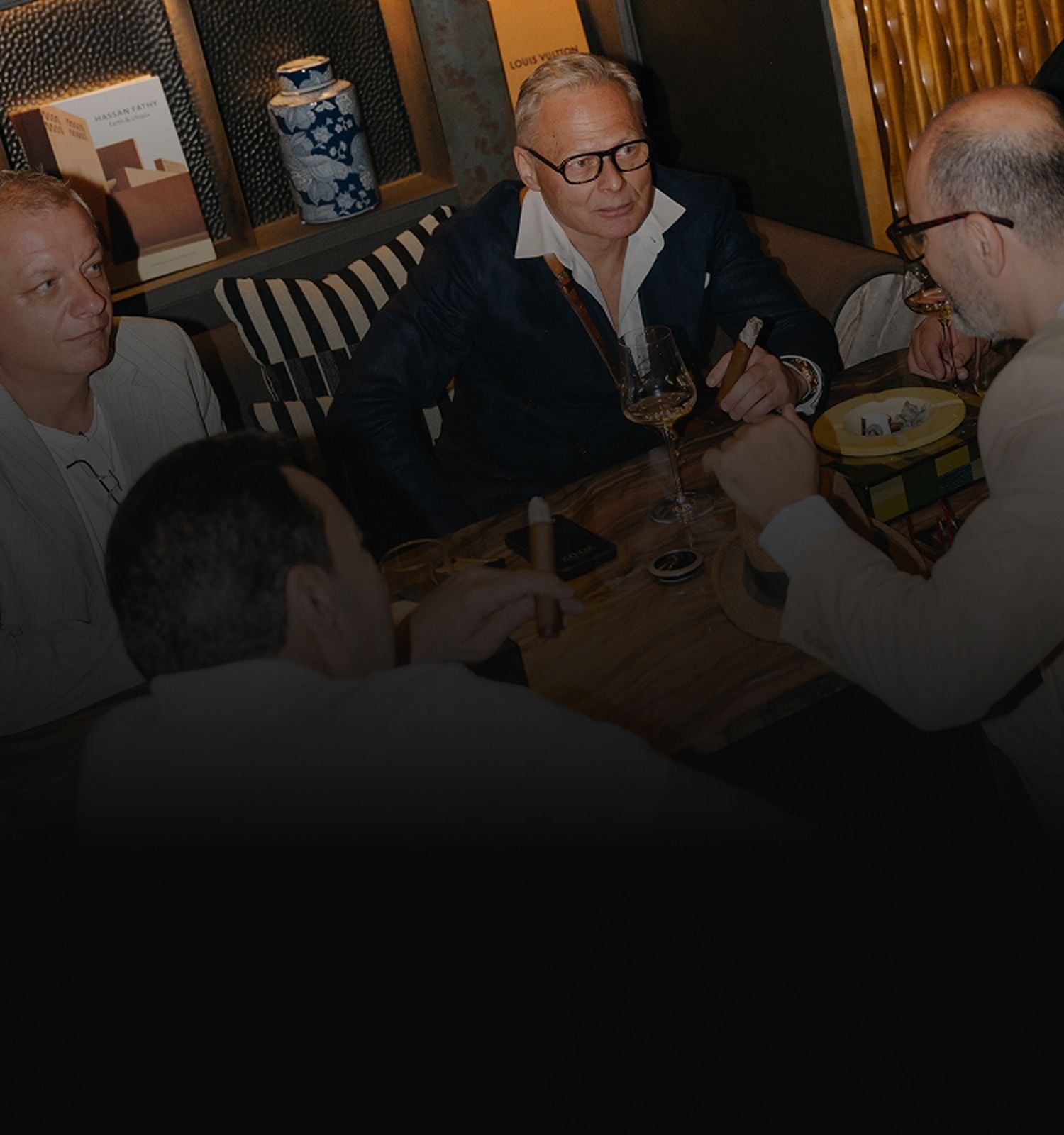 Pair catering service bringing the cigar lounge to your home