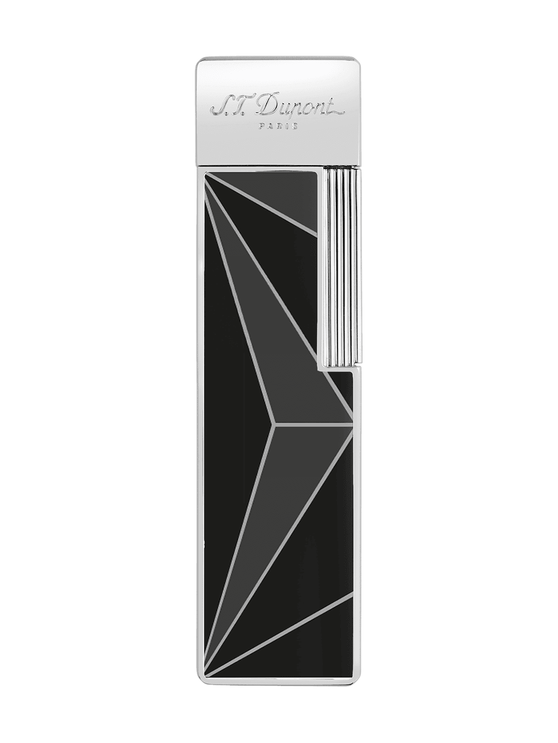 S.T. Dupont Lighter Twiggy "Fire X" Lacquered  Black product image