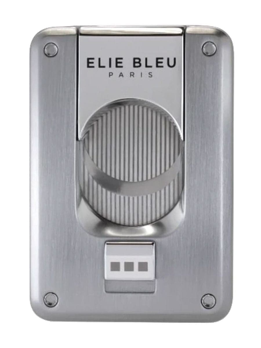 Elie Bleu Cigar Cutter V Cut Brushed Chrome