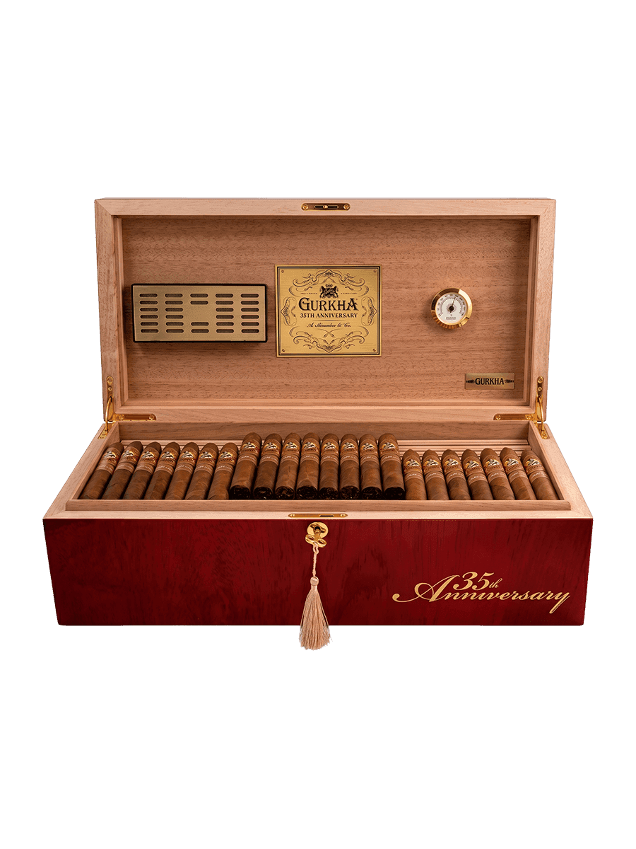 Gurkha Variety Packs 35Th Anniversary Figurado, Toro, Torpedo, Humidor (Red)
