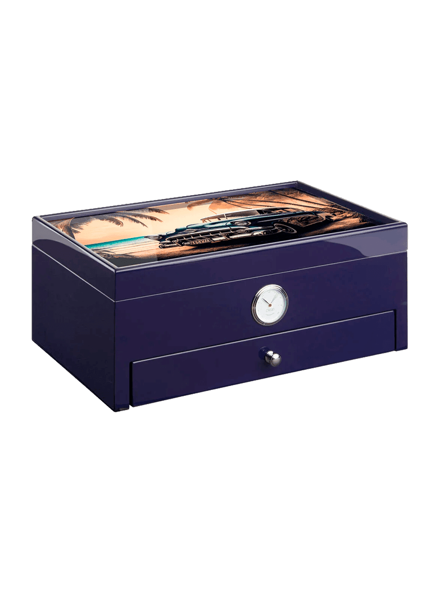 Humidor Special Club Edition Blue Car Digital Stamp